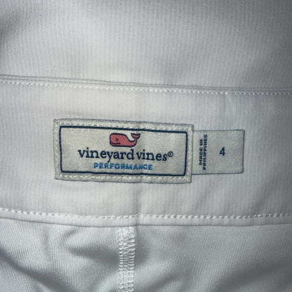 Vineyard Vines White Performance Scallop Skort Golf Skirt 4 Pickleball Tennis - Picture 4 of 4